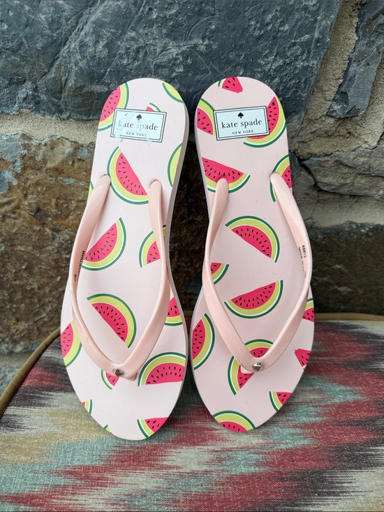 kate spade Shoes - NEW Kate Spade New Fiji Watermelon Party/Pink Salt Flip Flops size 10